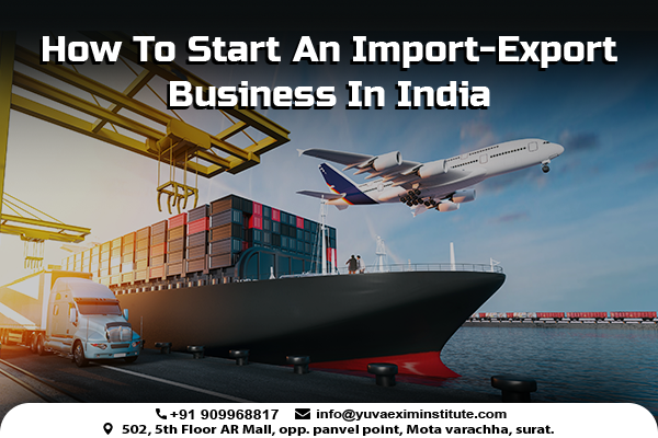 How to start an import export business in India – Cargo ship, airplane, and truck representing global trade and logistics.